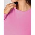 thumbnail image 4 of Hanes Just My Size EcoSmart Women's Fleece Sweatshirt, V-Notch (Plus ) Spirited Pink 1X, 4 of 5