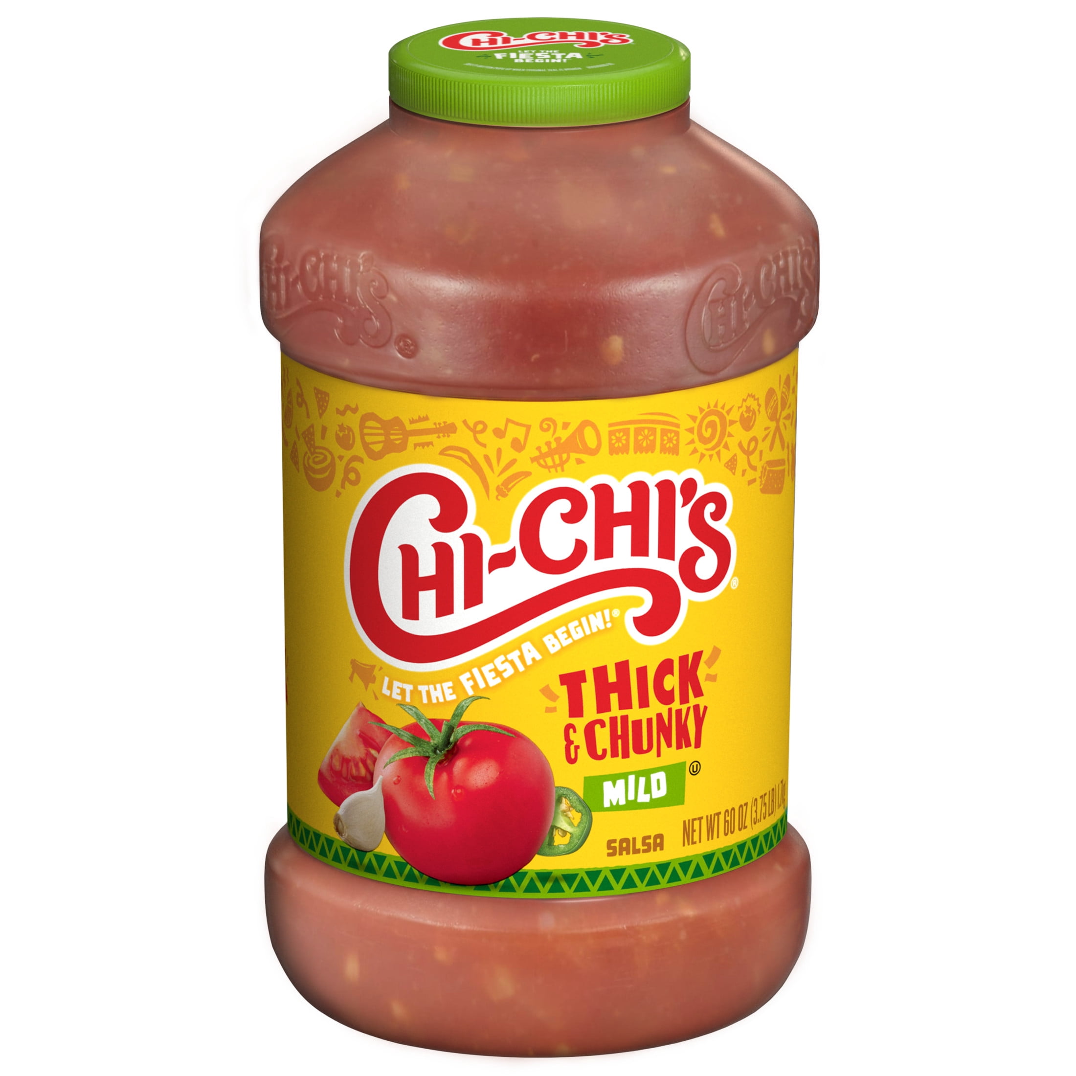 CHI CHI'S Thick & Chunky Mild Salsa, Gluten Free, Chip Dip, Large 60 oz Plastic Jug