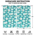 thumbnail image 2 of Blackout Floral Curtains for Bedroom and Living Room, Rod Pocket Design, 2 Panels 52Wx84L, Soft Light-Blocking Fabric, 2 of 2