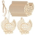thumbnail image 5 of TAILTOSS 20Pcs Wooden Chicken Slices for Easter Party Decorations and Diy Projects in Beige Color, 5 of 8