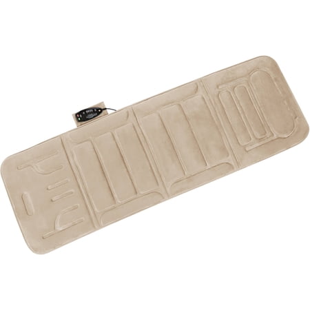 Relaxzen Seat Cushion Massager Plush Mat, Beige, Model 60-2907P08X