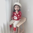 thumbnail image 4 of Camiseta navideña de Papá Noel para niños, ropa bonita para bebés, sudaderas para niñas, camisetas, prendas de vestir exteriores para niños, disfraces, 4 of 5
