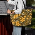 thumbnail image 4 of Wukai Bees and Honeycombs Print Zipper Bag,large Beach Tote Bag,Waterproof Sandproof Bag,Grocery and Picnic Tote Travel Bag, 4 of 5