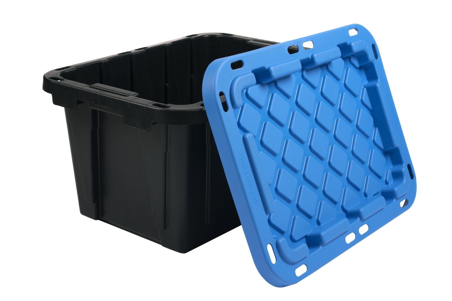 Ramtuff Strong Box 45-L Black and Blue Lid, Ramtuff Strong Box 45L Blue Lid