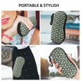 thumbnail image 6 of Cauagu White Daisies and Bee Pattern Unisex Glasses Case,Zipper Protective Fabric Sunglass Case with Clip Soft Case Horizontal Protective Pouch for Sunglasses Eyewear, 6 of 6