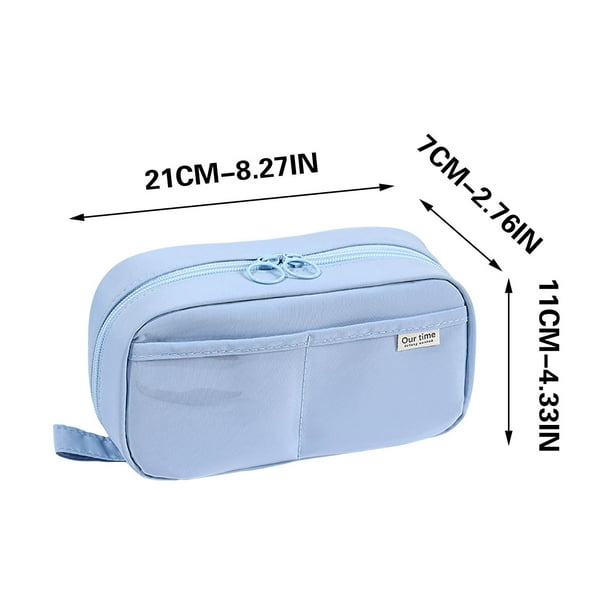 Yhmxh Organizadores y almacenamiento Estuche transparente para lápices de gran capacidad, caja de papelería para suciedad Almacenamiento de ducha almacenamiento de cocina Almacenamiento de juguetes