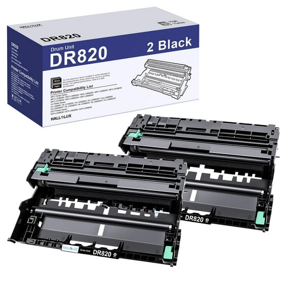 DR820 DR-820 Drum Unit Compatible Replacement for DR820 DR-820 DR 820 for MFC-L5850DW HL-L6200DW HLL6200DW L6200DW MFC-L5900DW MFC-L5700DW HL-L5200DW L5200DWT Printer (2 Black)