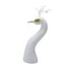 thumbnail image 5 of Adorno de cabeza de pavo real, decoración para coche de boda, adorno artesanal, flor blanco, 5 of 9