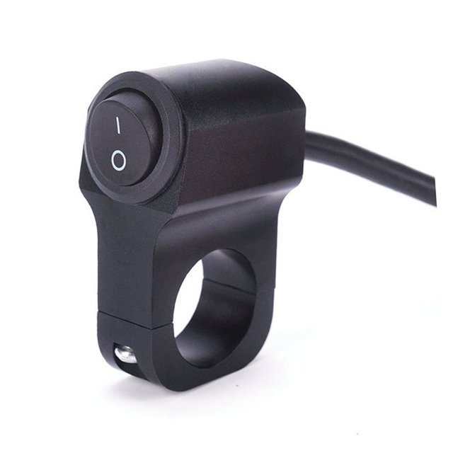 Interruptor de control impermeable para manillar de motocicleta 12 V 23 mm