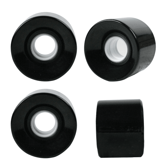 Roues de Planche à Roulettes Vierges 59mm 82A Hi-Rebound Souple Cruiser Noir