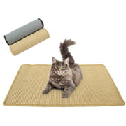 Downtown Pet Supply Natural Cat Scratching Mat with Premium Sisal, Exerciser Mat Toy for Kitty with Non Slip Backing