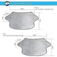 thumbnail image 5 of Parabrisas protector contra heladas, hielo y nieve para invierno | Parasol reflectante UV para verano, coche, SUV, furgoneta, 5 of 5