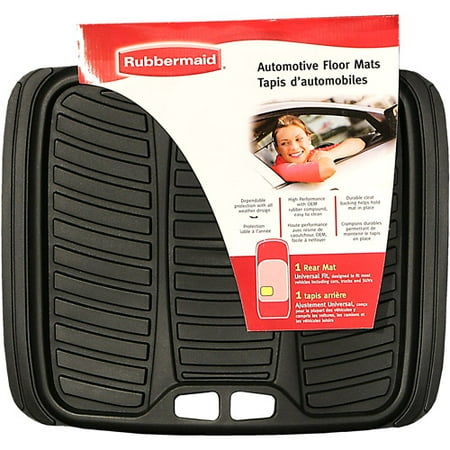rubbermaid all-weather rear mat, black - walmart rubbermaid all-weather rear mat, black - walmart