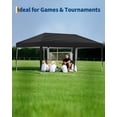 thumbnail image 6 of Luku 10x20 FT Heavy Duty Pop Up Canopy with 6 Sidewalls, Outdoor Event Tent with Roller Bag, Adjustable Height, Weight Bags, Stakes & Ropes – Instant Shelter for Parties, Markets, Camping, 6 of 7