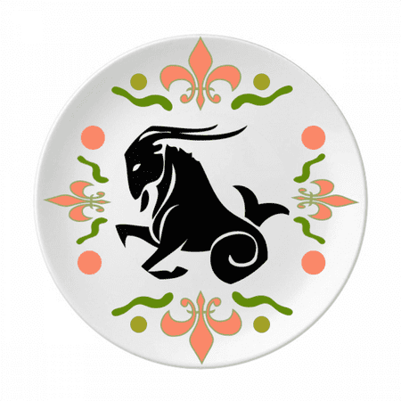 

Constellation Capricorn Zodiac Sign Flower Ceramics Plate Tableware Dinner Dish