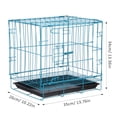 thumbnail image 2 of Miangastore Folding With Toilet Dog Cage Poodle Small And Medium Dog Cat Cage Rabbit Cage Pet Cage(Blue), 2 of 8