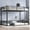 Black + Metal + Queen, variant on Metal Queen over Queen Bunk Bed for Teens and Adults,Space-Saving/Noise Reduced/No Box Spring Needed,Black
