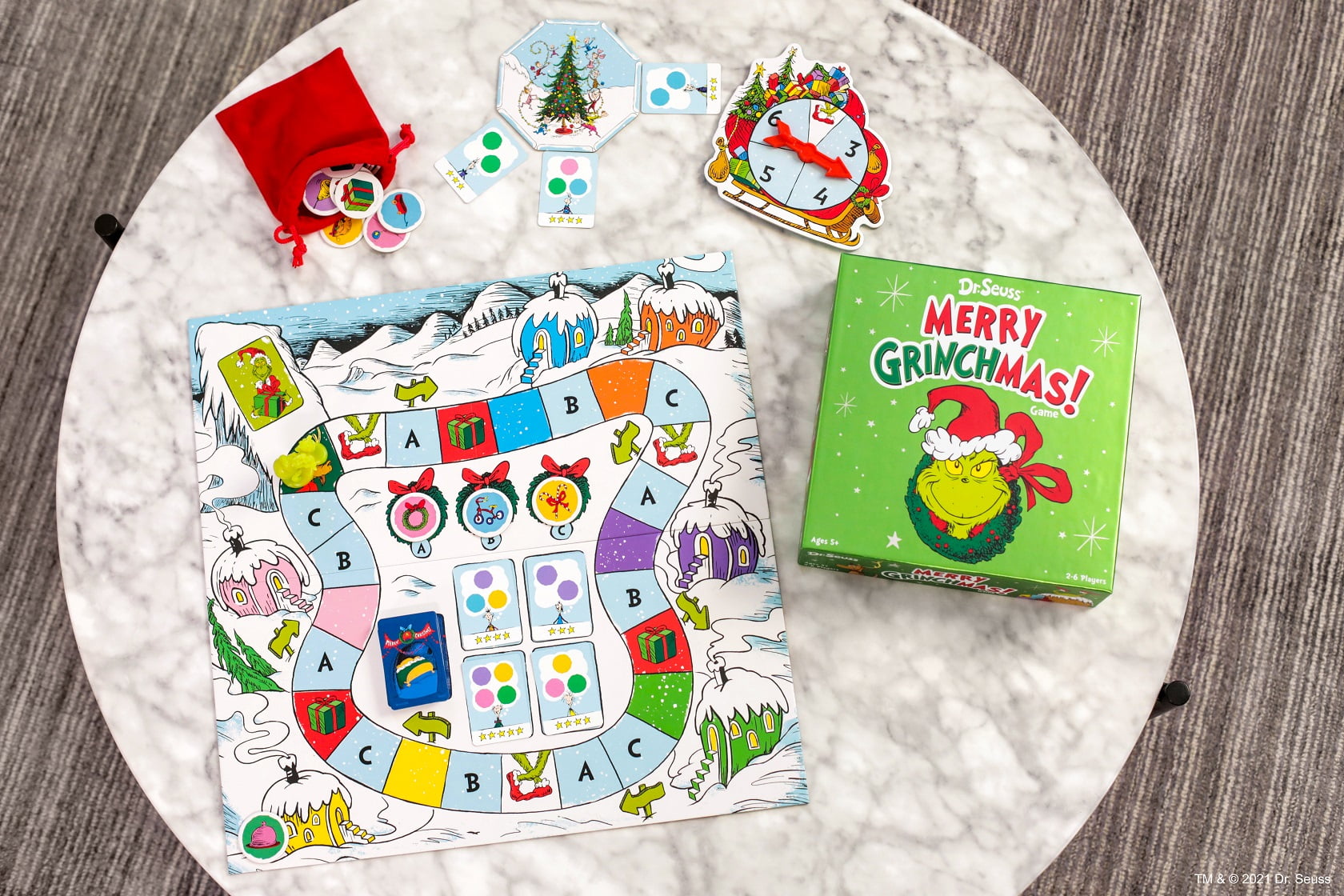 Funko Dr. Seuss Merry Grinchmas! Family Game, Ages 5+, 2-6