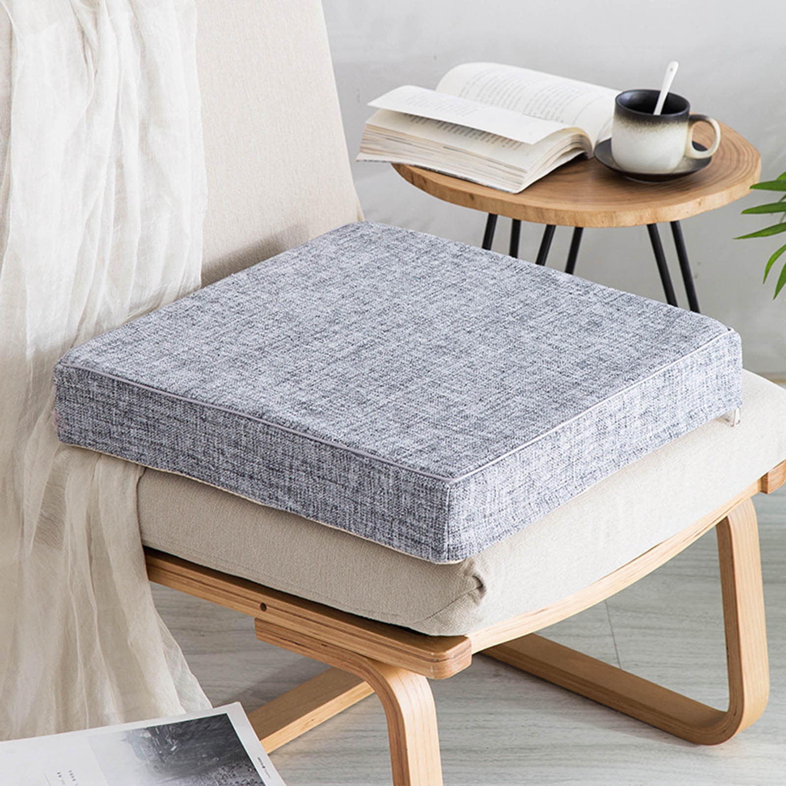 16inch Thickened Sofa Cushion - Foam & Polyester, Washable, for Indoor/Meditation