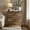 Rustic Brown, variant on IFMUST Modern Nightstand, 18" Arched Panel 3 Drawers Wood Side Table with Charging Station, Wood Square Bedside End Table for Bedroom Living Room, White