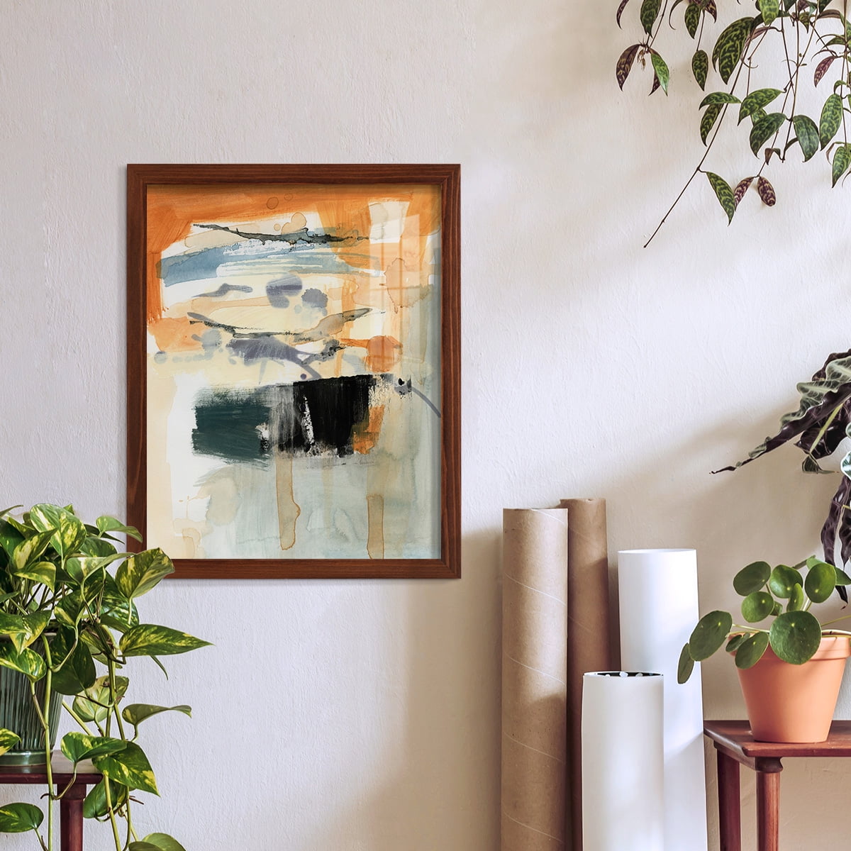 Seria I - Framed Print w/glass - Chestnut