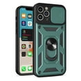 thumbnail image 4 of For Samsung Galaxy S24 Ultra 5G Built in Sliding Camera Lens Protection & Finger Ring Stand Holder Hybrid TPU PC Shockproof Phone Case Cover by Xpression - Green, 4 of 10