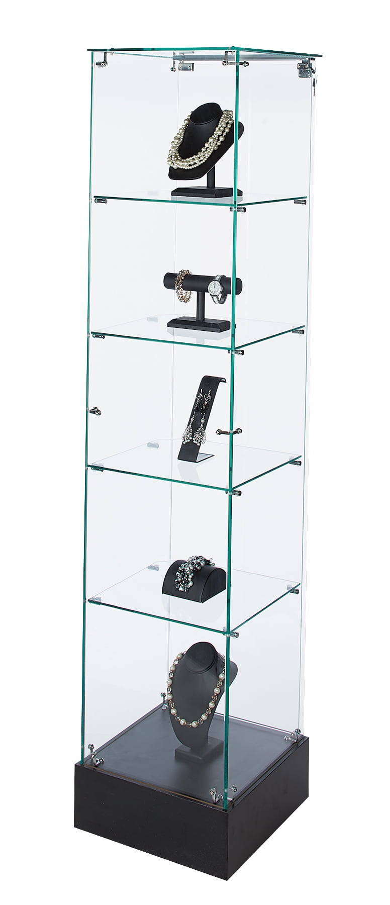 Infinity Square Tower Display Case -72”H x 16”W x 16