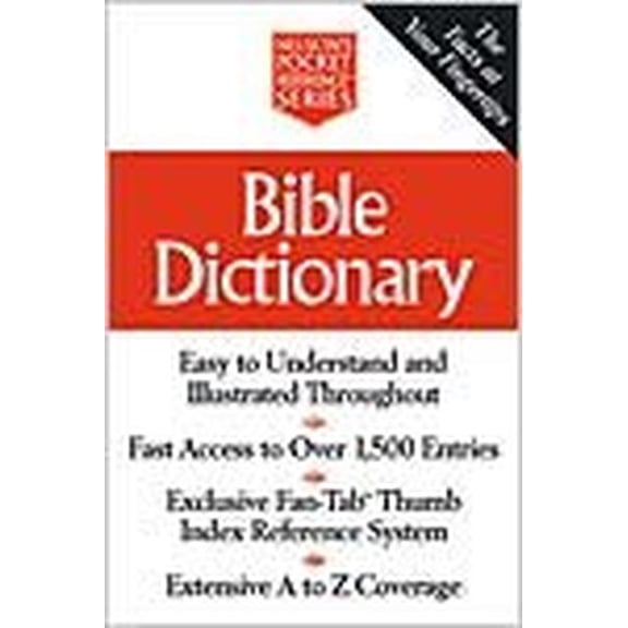 Pre-Owned Bible Dictionary Nelson's Pocket Reference Series (Paperback) 0785242414 9780785242413