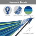 thumbnail image 6 of 2-in-1 Hammocks Hammock Chair with Stand, 475 lbs Capacity, Heavy Duty Two Person Hammock with Stand, Patent Pending, Blue Stripe, 6 of 10