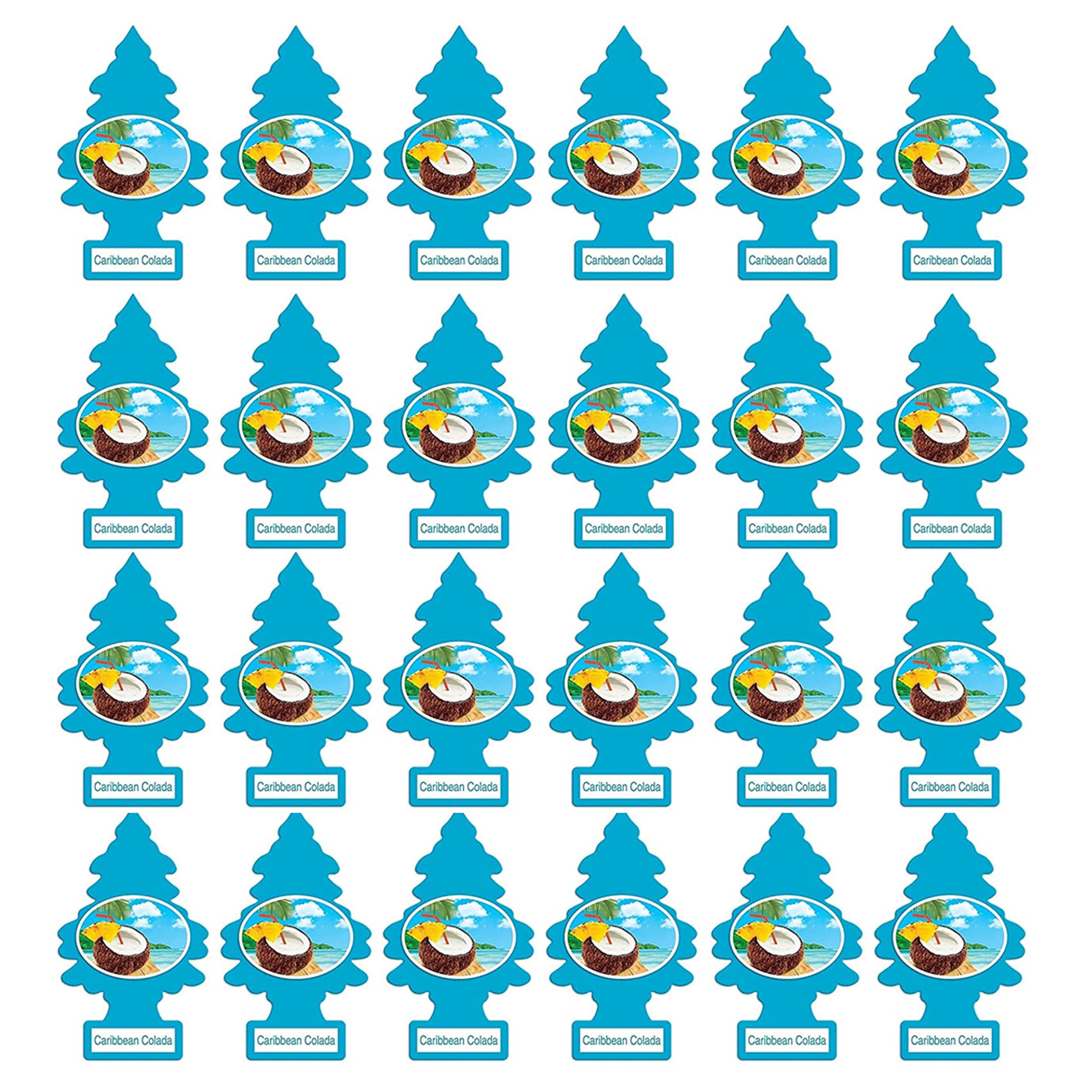 24 X Bulk Little Trees Caribbean Colada Scent Air Freshener Car Auto Home Office