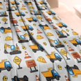 thumbnail image 3 of Cartoon Construction Vehicles Cones Gray Pattern Blanket,Comfortable Soft Flannel Throw Blanket,All Season,Warm Lightweight Blankets for Sofa Bed Couch Living Room Chair,60"x80", 3 of 4