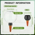thumbnail image 3 of 4 Pack Plant Watering Globes 17oz Self Watering Planter Insert Indoor/Outdoor Plant Watering Devices for Automatic Drip Irrigation, 3 of 14