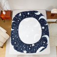 thumbnail image 5 of Feelyou Cartoon Astrology Queen Sheet Sets, Glitter Stars Moon Bed Set, 4 Pieces, 5 of 7