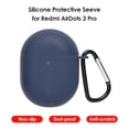 thumbnail image 4 of Funda protectora de silicona para Redmi AirDots 3 Pro con llavero (azul oscuro), 4 of 7