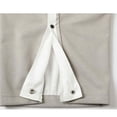 thumbnail image 6 of XIAONU Men's Contrast Snap Stripe Pants Wide Leg Full Length Elastic Waist Trousers Lightweight Urban Bottoms, 6 of 6