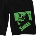 thumbnail image 2 of Shrek What The Shrek Men's Black Sleep Pajama Shorts-XL, 2 of 5