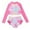 Q4Hot Pink, variant on lnmuld Girls Swimsuit Stylish Girls Bikini Set Two Piece Swimwear Cute Cutout Design Bathing Suit for Kids Size:7-8 Years