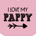 thumbnail image 4 of Inktastic I Love My Pappy with Arrow Boys or Girls Baby Bib, 4 of 4