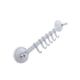 thumbnail image 1 of Moyic Colgador de pared 6 Ganchos Estante Estantes colgantes ajustables Organizador Ventosa Cerradura de plástico Tipo Traceless para cocina Juegos de accesorios de baño Blanco, 1 of 6