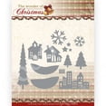 thumbnail image 4 of Troqueles de corte de Metal con marco de estrellas y paisaje navideño, decoración para diario de recortes, plantilla de grabado, tarjeta de felicitación artesanal hecha a mano, nuevo, 4 of 4