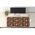 thumbnail image 2 of Autumn Computer Mouse Pad, Fall Season Growth Flourish Maple Willow Pears Leaves Forest Doodle, Rectangle Non-Slip Rubber Mousepad X-Large, 35" x 15", Dark Brown and Multicolor, by Ambesonne, 2 of 2