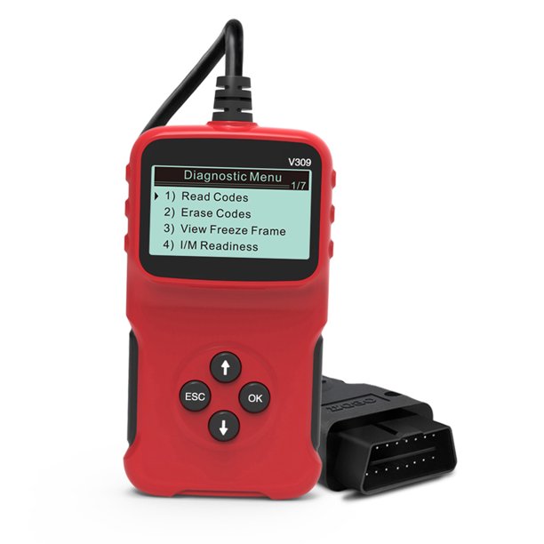 Instrumento de diagnóstico de fallas Irfora Universal OBDII Herramienta de diagnóstico Escáner Lector de código Escaneo de código de automóvil para todos los vehículos compatibles con OBDII 1996 y pos Irfora Instrumento de diagnóstico de fallas