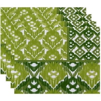 Simply Daisy 18" x 14" Free Spirit Geometric Print Placemats, Set of 4