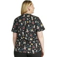 thumbnail image 5 of Cherokee Prints Women Medical Scrubs Top V-Neck Print CK637, 5 of 5