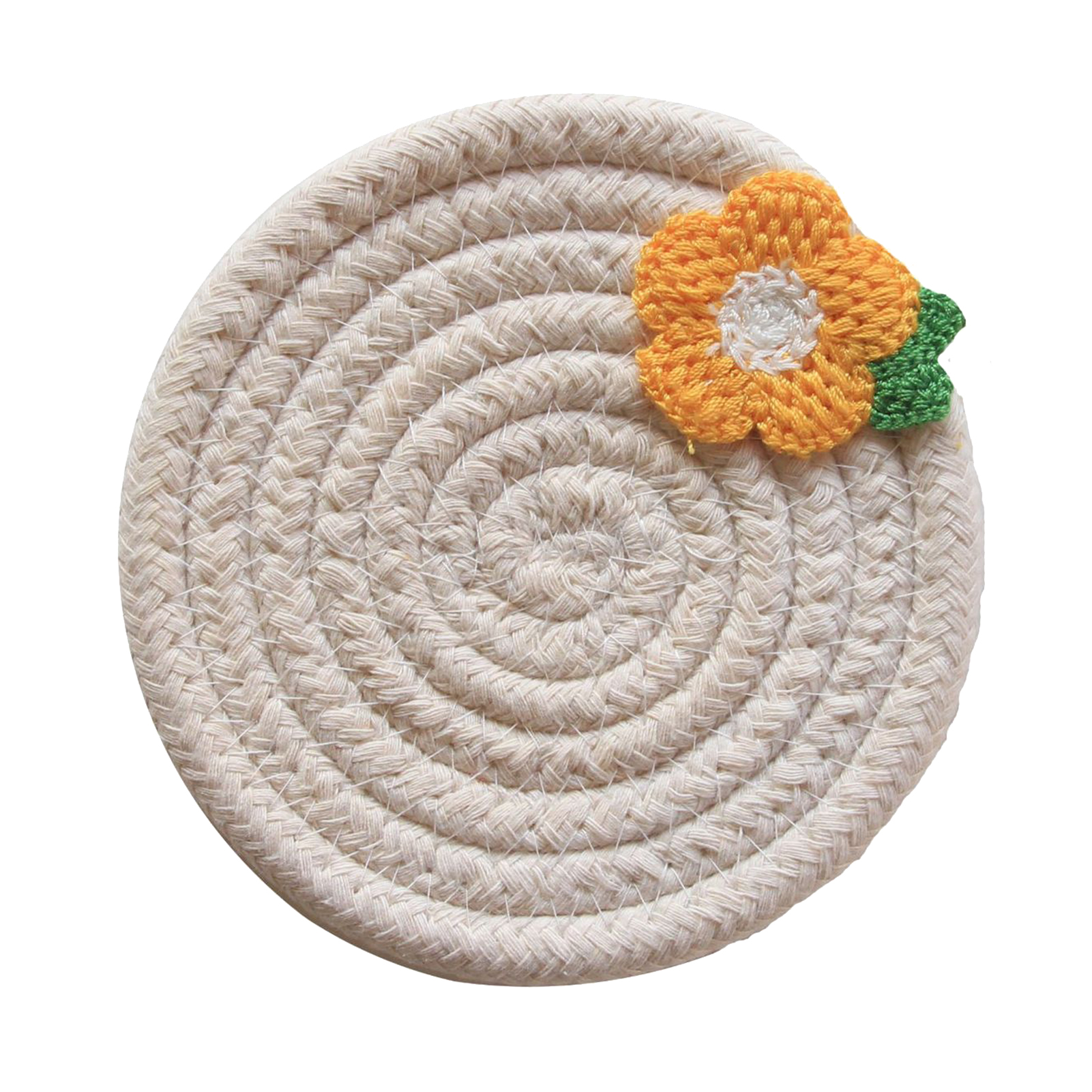 Grandest Birch Braided Hot Pads Washable Heat Resistant Round Durable