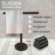 thumbnail image 3 of Soporte para toallas de mano, soporte para tocador de baño, encimera, toallero en forma de T negro mate, soporte para barra de toalla para baño y cocina, 3 of 8