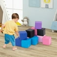 thumbnail image 4 of Gymax 12 PCS Foam Building Blocks 5.5'' x 5.5'' Colorful Climbing Foam Soft Cubes, 4 of 9