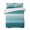 White Teal, variant on Quilts King Size, Teal Green Ombre Stripes Soft Comforter Bedding Set for Bed, Modern Farmhouse Lines Art Lightweight Quilted Bedspread with Pillow Cover(2 Pieces) for All Season, 96x106 Inch
