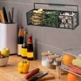 thumbnail image 5 of Btomtd Punch Free Wall Mounted Kitchen Storage Shelf Condiment Spice Organizing Rack Seasoning Storages Racks, B, 5 of 8