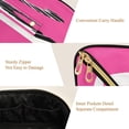 thumbnail image 6 of Iauyy Rhombus Cosmetic Bag with Handle Large Capacity Luxury Twill Travel Makeup Bag ,Forming An S-curve, 6 of 8